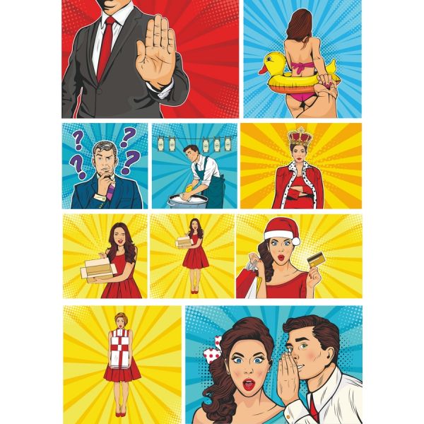 Pop Art Vektor Clipart Snop Pop Art Vektor Clipart Snop