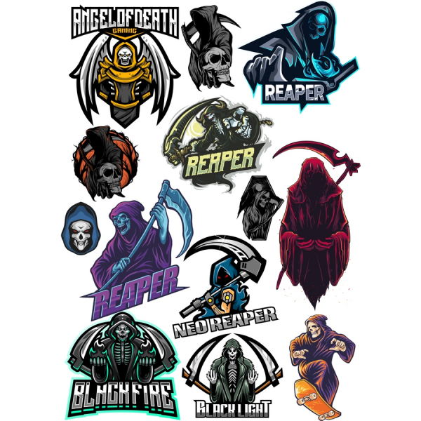 Reaper-Temática Vector De Imágenes Prediseñadas Paquete Reaper-Temática Vector De Imágenes Prediseñadas Paquete