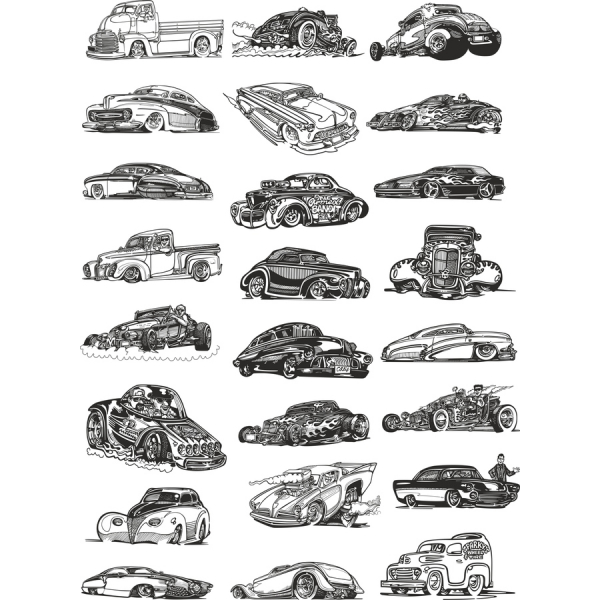 Voiture Vintage Vector Clipart Bundle Voiture Vintage Vector Clipart Bundle