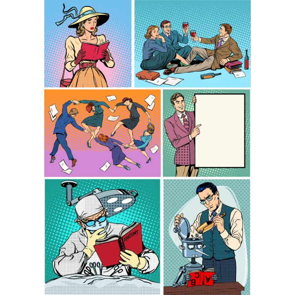 Retro-Vektor-Illustrationen-Bundle - SVG & PNG Cliparts Retro-Vektor-Illustrationen-Bundle - SVG & PNG Cliparts