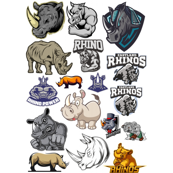 Rhino Vettoriale Clipart Bundle - di Alta Qualità in formato SVG e PNG Illustrazioni Rhino Vettoriale Clipart Bundle - di Alta Qualità in formato SVG e PNG Illustrazioni