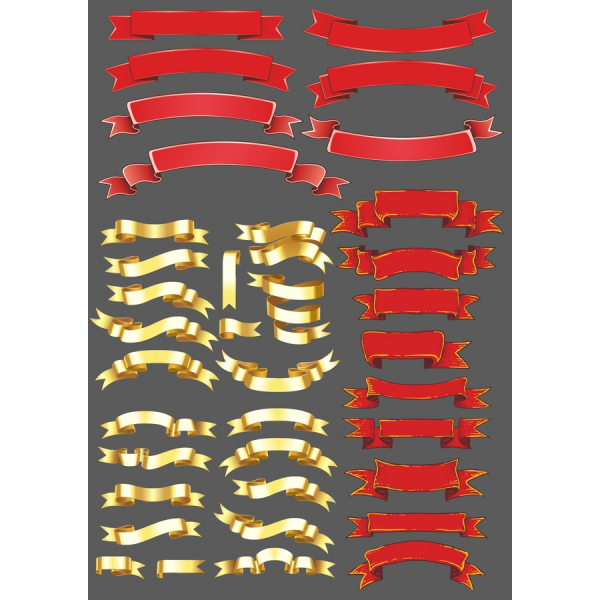 Elegantné Červené a Zlaté Banner Vektor Set - Okamžité Stiahnutie Elegantné Červené a Zlaté Banner Vektor Set - Okamžité Stiahnutie