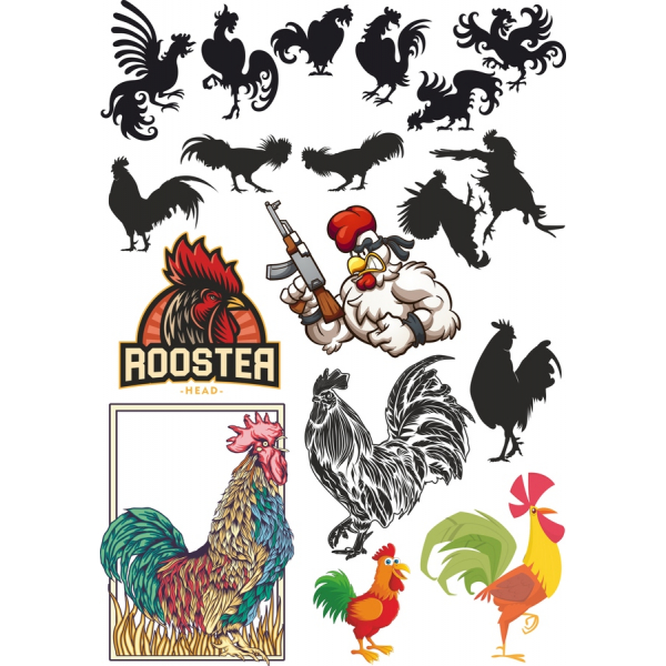 Galo Clipart de Vetor Bundle - Alta-Qualidade SVG & PNG Ilustrações Galo Clipart de Vetor Bundle - Alta-Qualidade SVG & PNG Ilustrações
