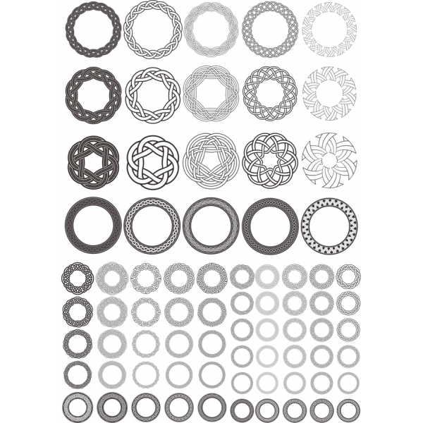 Celtic Circle Vector Clipart Bundle Celtic Circle Vector Clipart Bundle