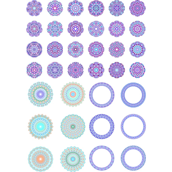 Mandala Vektorové Kliparty Bundle - Složité Vzory pro Všechny Vaše Kreativní Potřeby Mandala Vektorové Kliparty Bundle - Složité Vzory pro Všechny Vaše Kreativní Potřeby