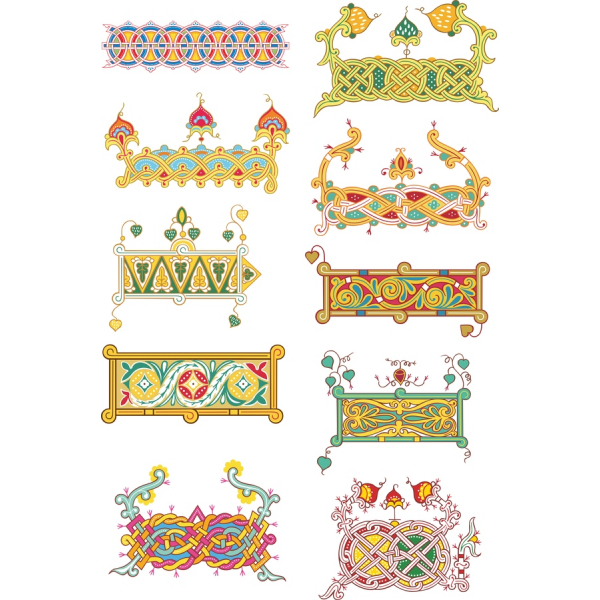 Ornamentais de Clipart de Vetor Bundle - Bela decoração SVG e PNG Ilustrações Ornamentais de Clipart de Vetor Bundle - Bela decoração SVG e PNG Ilustrações