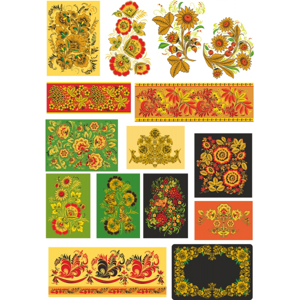 Blommig Vektor Illustrationer Bunt Blommig Vektor Illustrationer Bunt
