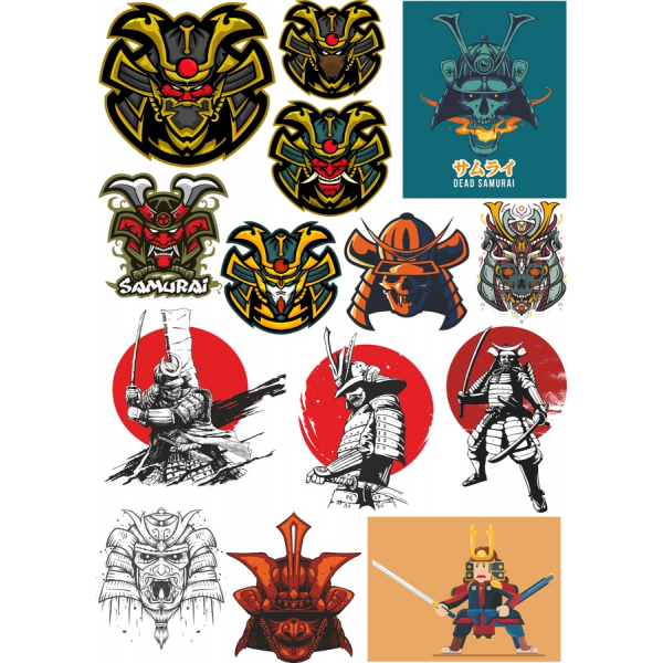 Samurai Clipart Vector Set - Unico SVG & File PNG Collezione Samurai Clipart Vector Set - Unico SVG & File PNG Collezione
