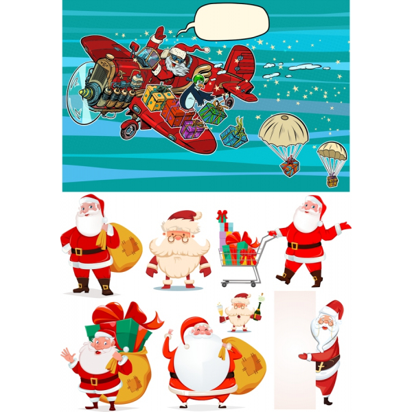 بابا Vector Clipart بسته نرم افزاری - جشن تعطیلات در سبک! بابا Vector Clipart بسته نرم افزاری - جشن تعطیلات در سبک!
