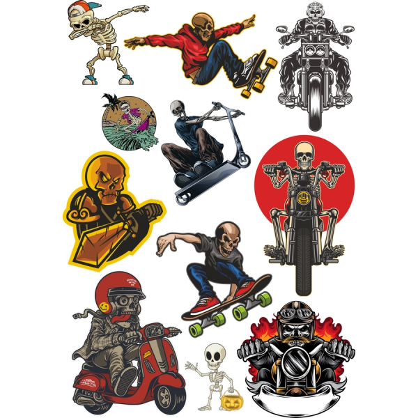 Skull & Bones Vector Clipart Set Skull & Bones Vector Clipart Set