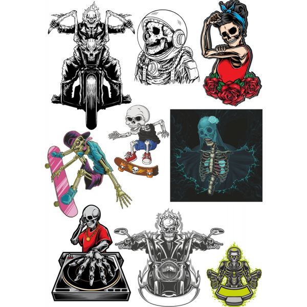 Skull Legends وکتور کلیپ آرت مجموعه Skull Legends وکتور کلیپ آرت مجموعه