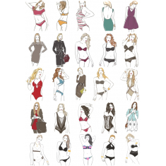 Alla Moda Femminile Collezione - 30 Elegante