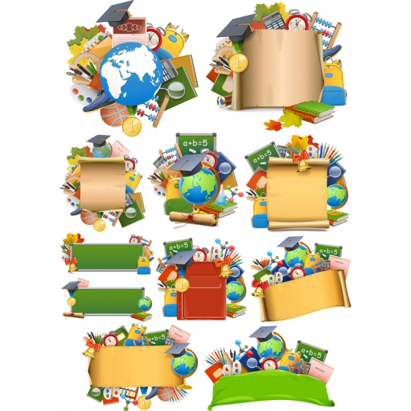 Pedagogiska Vektor Clipart Bunt Pedagogiska Vektor Clipart Bunt