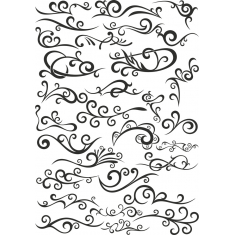 நேர்த்தியான Swirls &amp; செழுமையையும் சேகரிப்பு