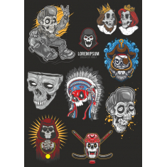 กระโหลกศิลปะสวมเสื้อกันหนาวได้-ปรับอัตโนมัติ