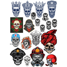جمجمه Clipart, Collection - مرزی بسته نرم افزاری