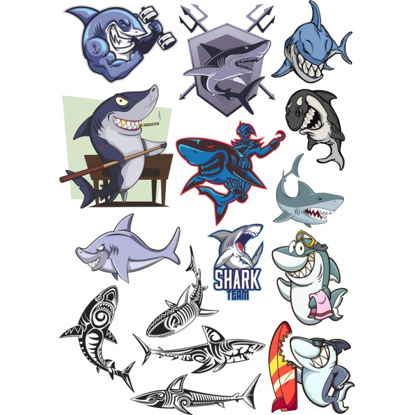 Shark Vector Collection Shark Vector Collection