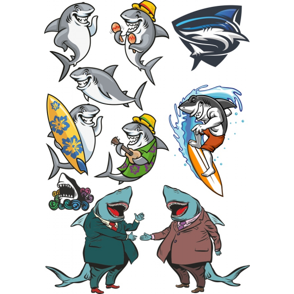 ฉลาม Clipart สวมเสื้อกันหนาวได้-ทำให้ใครตกหลุมรักเล่เว็กเตอ Illustrations ฉลาม Clipart สวมเสื้อกันหนาวได้-ทำให้ใครตกหลุมรักเล่เว็กเตอ Illustrations