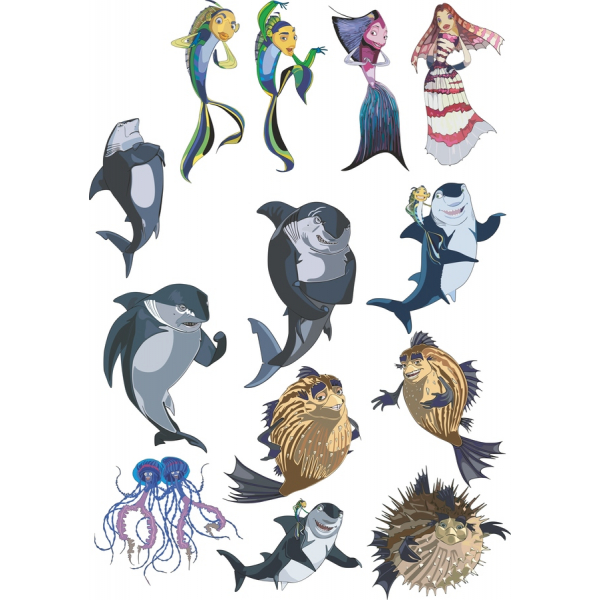 Whimsical Marine Life Vector Illustrations - A Complete Clipart Set Whimsical Marine Life Vector Illustrations - A Complete Clipart Set