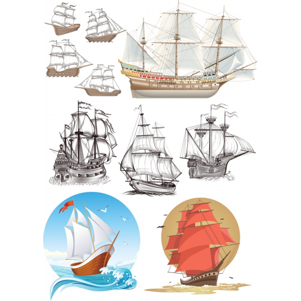 Nautische Abenteuer: Vektor-Clipart-Bundle Nautische Abenteuer: Vektor-Clipart-Bundle