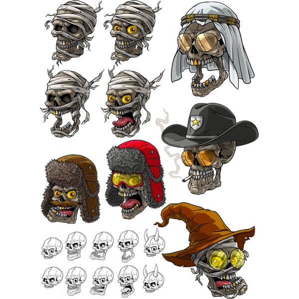 กระโหลกเว็กเตอ Clipart ตั้งค่า-ยูนิคกระโหลก Illustrations สำหรับสร้างสรรค์งยิ่งสนง.โครงการ กระโหลกเว็กเตอ Clipart ตั้งค่า-ยูนิคกระโหลก Illustrations สำหรับสร้างสรรค์งยิ่งสนง.โครงการ