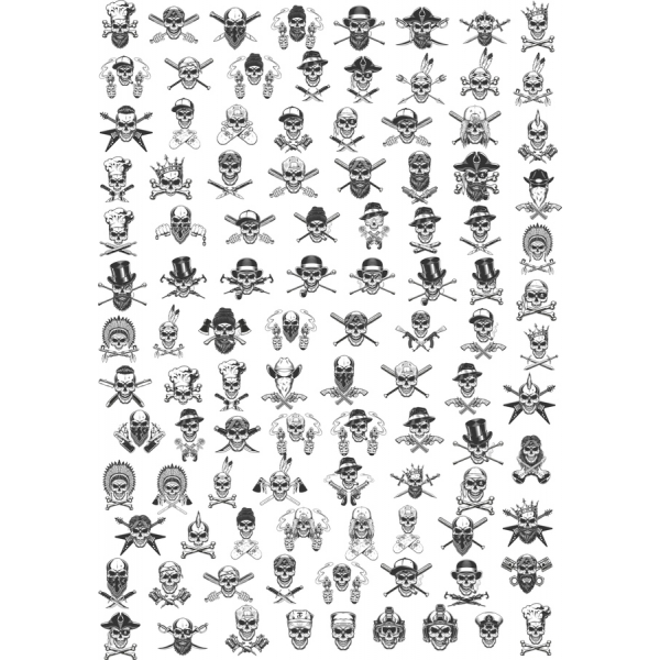 Konečný Skull Collection - Více Než 100 Nervózní Vektorové Ilustrace Konečný Skull Collection - Více Než 100 Nervózní Vektorové Ilustrace