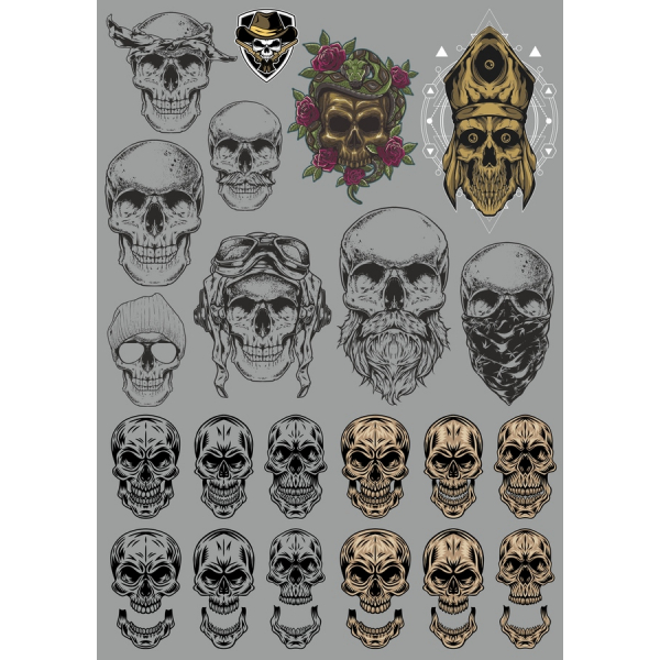 Lebka Vektorové Ilustrace Bundle - Hranatý Kliparty v SVG A PNG Lebka Vektorové Ilustrace Bundle - Hranatý Kliparty v SVG A PNG