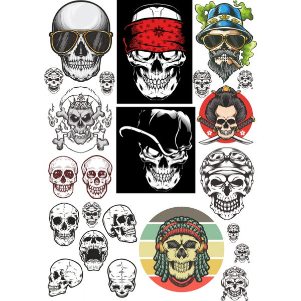 Skull Vector Clipart Bundle - Unique SVG & PNG Illustrations Skull Vector Clipart Bundle - Unique SVG & PNG Illustrations