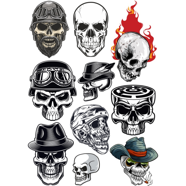 กระโหลกเว็กเตอ Clipart คลังภาพ-12 คนพิเศษ Illustrations กระโหลกเว็กเตอ Clipart คลังภาพ-12 คนพิเศษ Illustrations