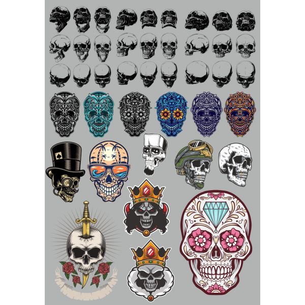 กระโหลก Clipart เว็กเตอสวมเสื้อกันหนาวได้-ยูนิคและมีความหลากหลายซักหน่ออกแบบ