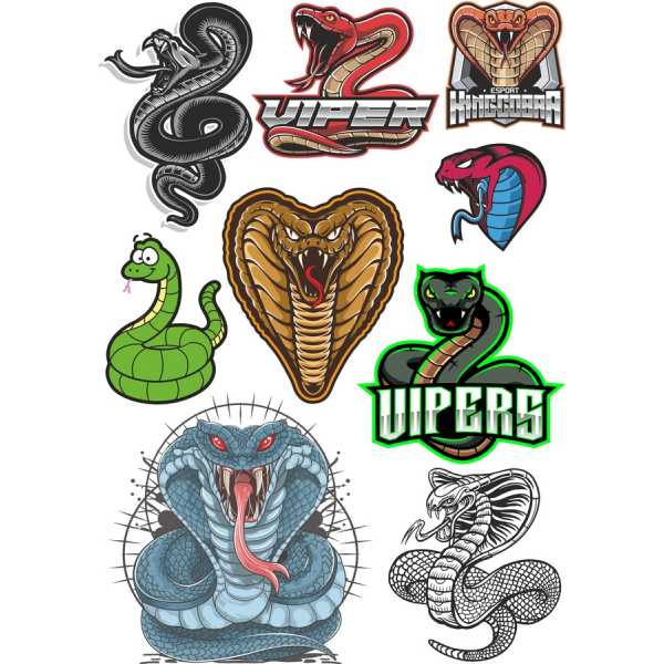 Viper Clip Arte Vetorial Bundle - Deslumbrante Cobra Ilustrações Viper Clip Arte Vetorial Bundle - Deslumbrante Cobra Ilustrações