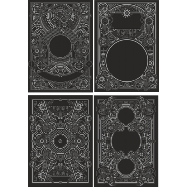 Steampunk Vektor Clipart Bunt Steampunk Vektor Clipart Bunt