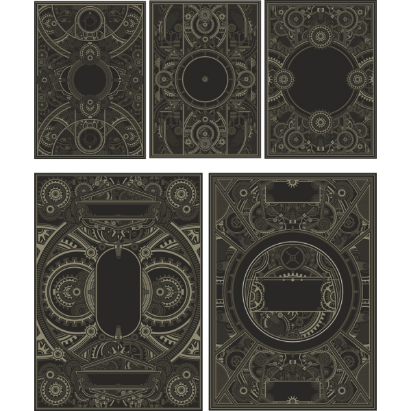 Steampunk Vecteur Clipart Set - 5 Unique Illustrations en SVG & PNG Steampunk Vecteur Clipart Set - 5 Unique Illustrations en SVG & PNG