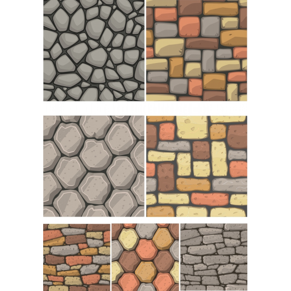 Versatile Vector Stone Patterns Set