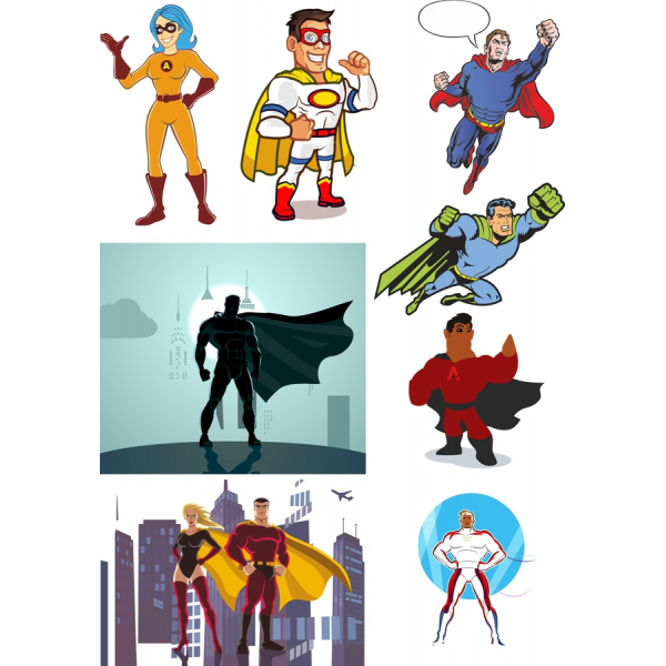 ซุปเปอร์ฮีโร่เว็กเตอ Illustration ตั้งค่า-Clipart ชุดสะสมอยู่ใน SVG&PNG ซุปเปอร์ฮีโร่เว็กเตอ Illustration ตั้งค่า-Clipart ชุดสะสมอยู่ใน SVG&PNG