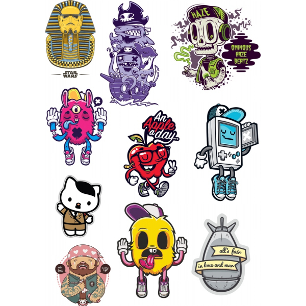 Söt & Udda Vektor Clipart Bunt Söt & Udda Vektor Clipart Bunt