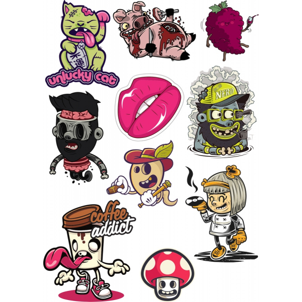 Clipart De Dibujos Animados Colección: Divertidas Ilustraciones De Vectores Clipart De Dibujos Animados Colección: Divertidas Ilustraciones De Vectores
