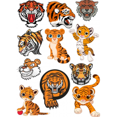 කොටි මිටියක්: 12 අද්විතීය Cliparts