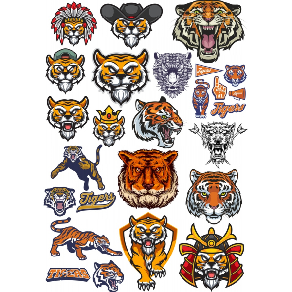 Tigre de Clipart de Vetor Bundle - Deslumbrante SVG & PNG Ilustrações Tigre de Clipart de Vetor Bundle - Deslumbrante SVG & PNG Ilustrações