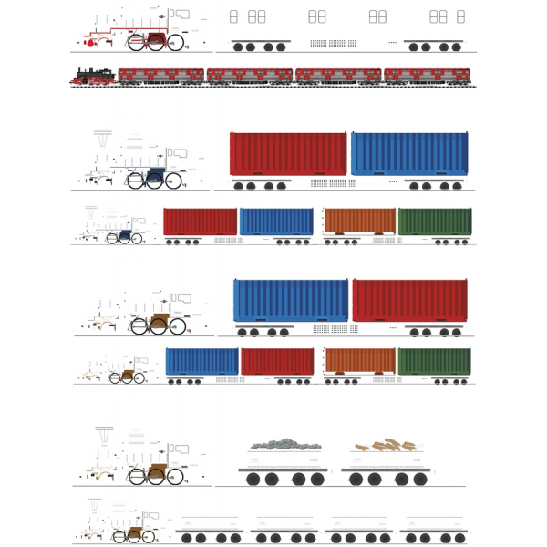 Tog-og Godstransport Vektor Clipart Bundt Tog-og Godstransport Vektor Clipart Bundt