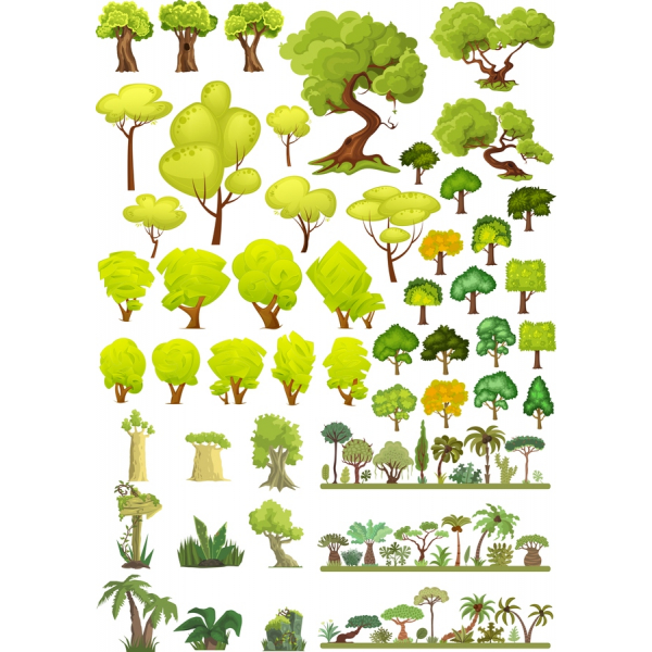 Vektor-Baum-Clipart-Bundle - SVG & PNG-Sammlung Vektor-Baum-Clipart-Bundle - SVG & PNG-Sammlung