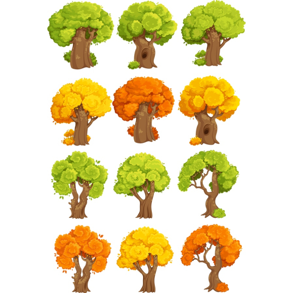 Four Seasons Træ Clipart Bundt Four Seasons Træ Clipart Bundt