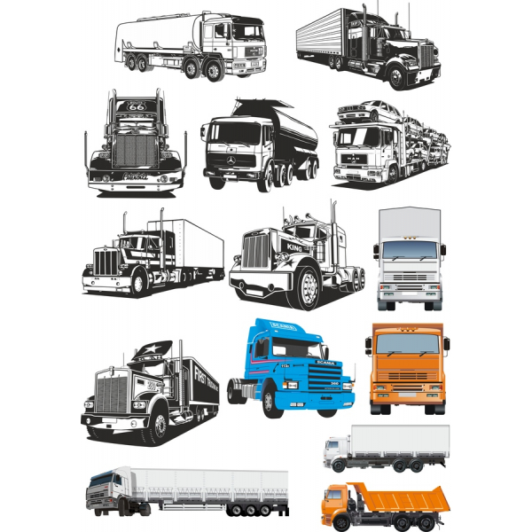 Lastbil Vektor Illustrationer Bundle - Høj Kvalitet SVG & PNG-Filer Lastbil Vektor Illustrationer Bundle - Høj Kvalitet SVG & PNG-Filer