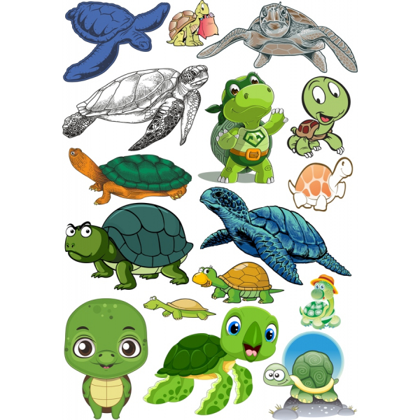 Želva Klipart Bundle - Vektorové Ilustrace pro Kreativní Projekty Želva Klipart Bundle - Vektorové Ilustrace pro Kreativní Projekty