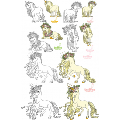 Einhorn-Clipart-Set - Magisch