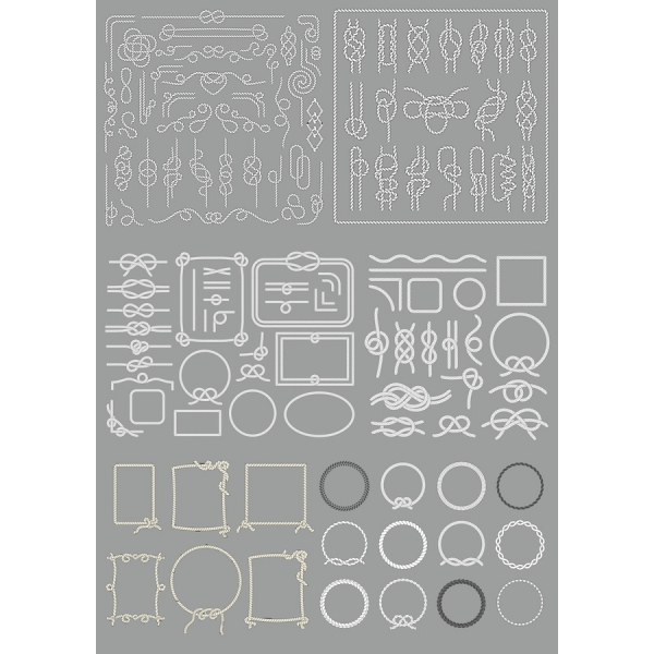 Elegant Reb-Tema Vektor Clipart Sæt