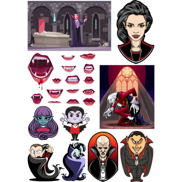 Vampíra Vektor Clipart Búnt - HLJÓÐ & Myndir segja. Vampíra Vektor Clipart Búnt - HLJÓÐ & Myndir segja.