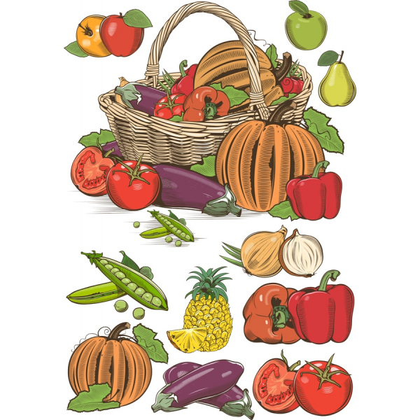 Vegetable and Fruit Clipart Bundle - Fresh Vector Illustrations Vegetable and Fruit Clipart Bundle - Fresh Vector Illustrations
