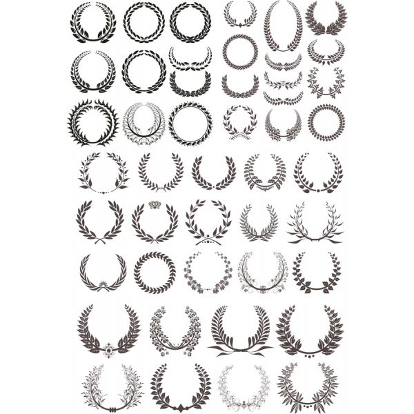 Vecteur Guirlande Clipart Set | Élégant et Polyvalent Modèles Vecteur Guirlande Clipart Set | Élégant et Polyvalent Modèles