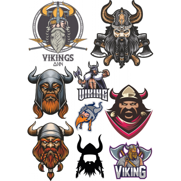 Viking Vektor Clipart Sæt - Premium Illustrationer Viking Vektor Clipart Sæt - Premium Illustrationer